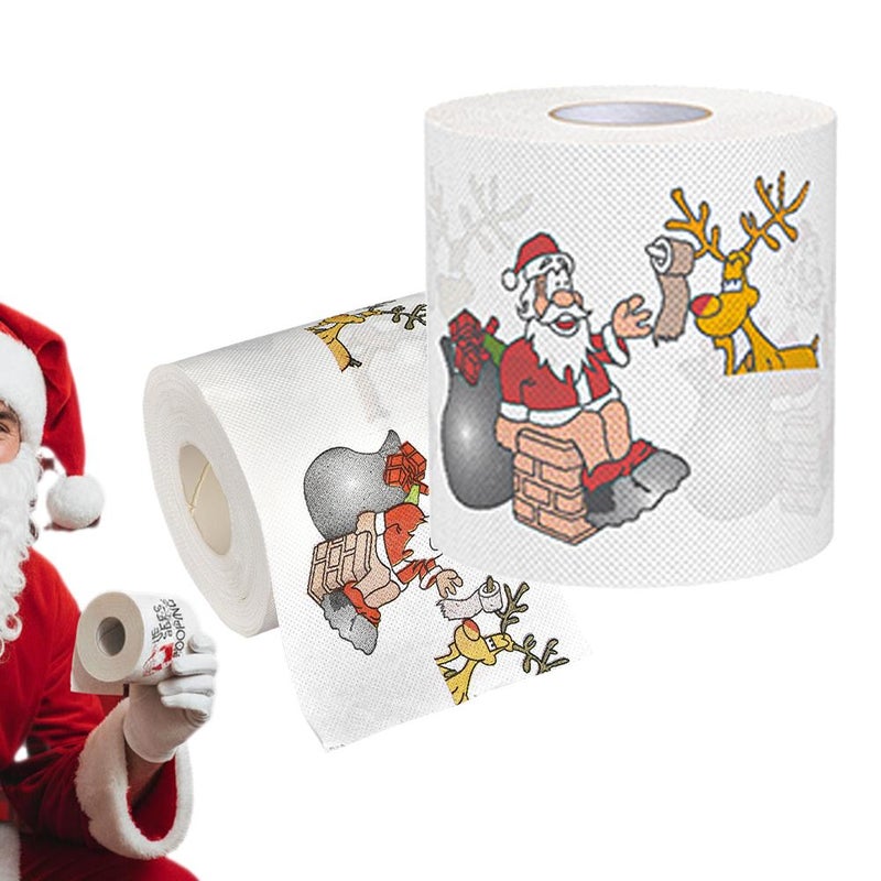 Christmas-themed printed toilet paper, colorful printed toilet paper, bulk export, printed toilet paper, free shipping.